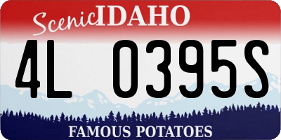 ID license plate 4L0395S