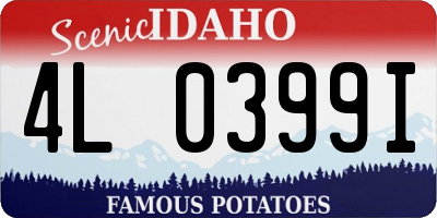 ID license plate 4L0399I