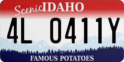 ID license plate 4L0411Y