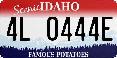 ID license plate 4L0444E
