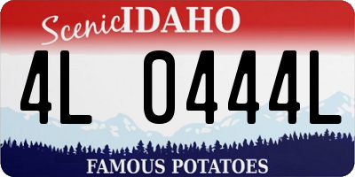 ID license plate 4L0444L