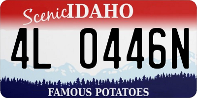 ID license plate 4L0446N