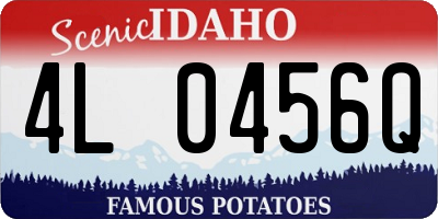 ID license plate 4L0456Q