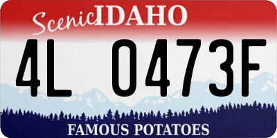 ID license plate 4L0473F