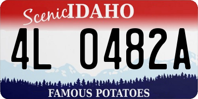 ID license plate 4L0482A