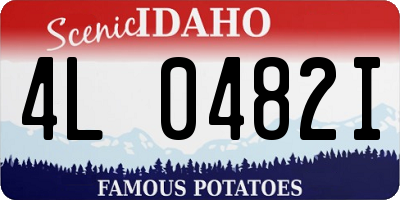 ID license plate 4L0482I