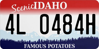ID license plate 4L0484H