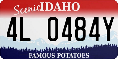 ID license plate 4L0484Y