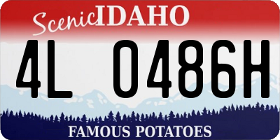 ID license plate 4L0486H