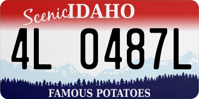ID license plate 4L0487L