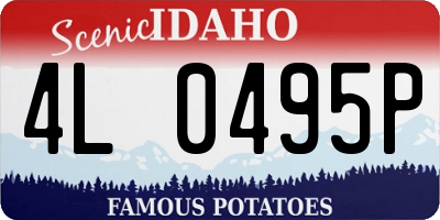 ID license plate 4L0495P