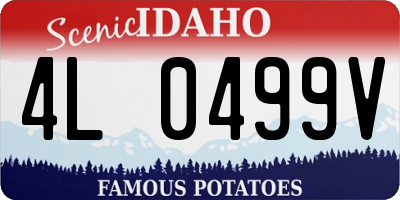 ID license plate 4L0499V