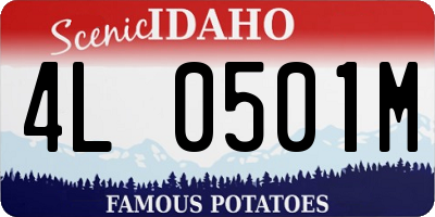ID license plate 4L0501M