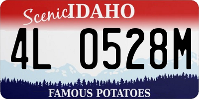 ID license plate 4L0528M