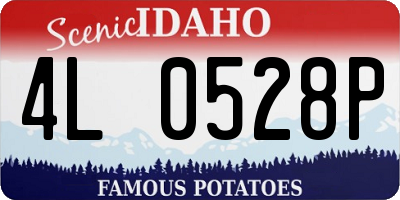 ID license plate 4L0528P