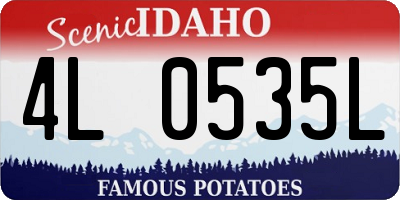 ID license plate 4L0535L