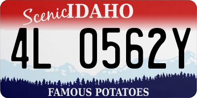 ID license plate 4L0562Y