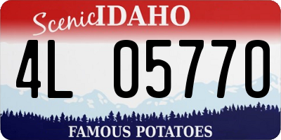 ID license plate 4L0577O