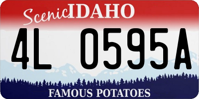 ID license plate 4L0595A