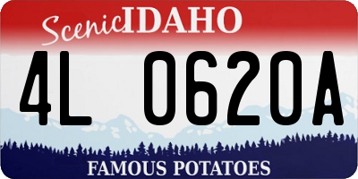 ID license plate 4L0620A