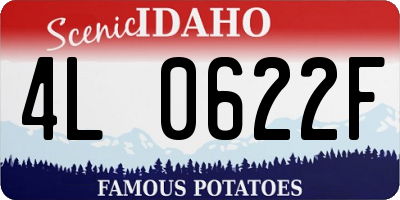 ID license plate 4L0622F