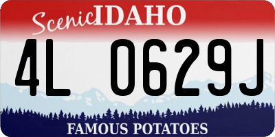 ID license plate 4L0629J