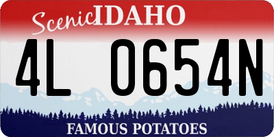 ID license plate 4L0654N