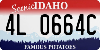 ID license plate 4L0664C