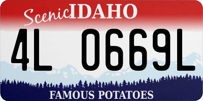ID license plate 4L0669L