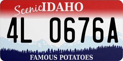 ID license plate 4L0676A