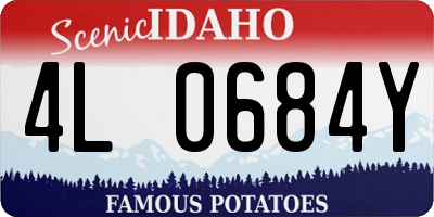 ID license plate 4L0684Y