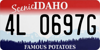 ID license plate 4L0697G