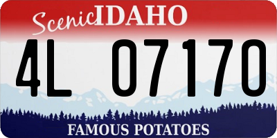 ID license plate 4L0717O