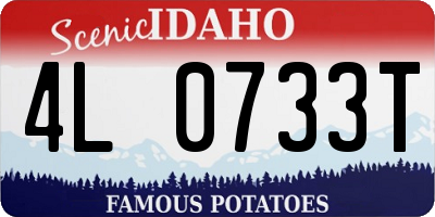 ID license plate 4L0733T