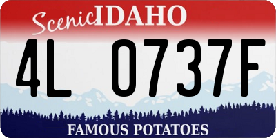 ID license plate 4L0737F