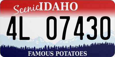 ID license plate 4L0743O