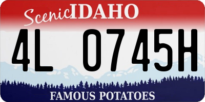 ID license plate 4L0745H