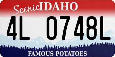 ID license plate 4L0748L