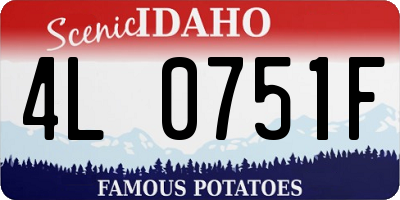 ID license plate 4L0751F