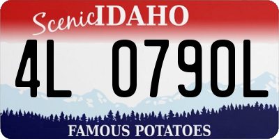 ID license plate 4L0790L