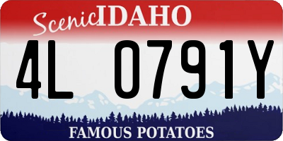 ID license plate 4L0791Y