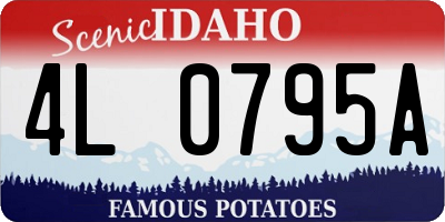 ID license plate 4L0795A