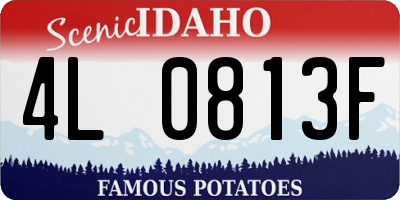ID license plate 4L0813F