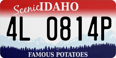 ID license plate 4L0814P