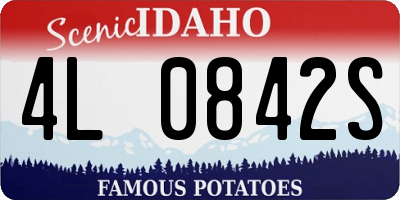 ID license plate 4L0842S