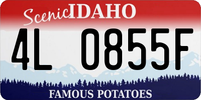 ID license plate 4L0855F