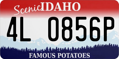 ID license plate 4L0856P