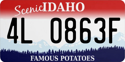 ID license plate 4L0863F