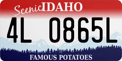 ID license plate 4L0865L