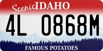 ID license plate 4L0868M